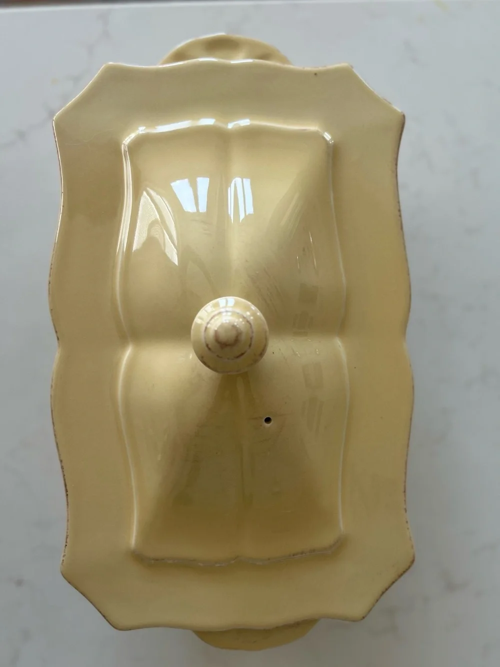 Skyros Designs Yellow Crème Rectangular Baker with Lid **RARE**